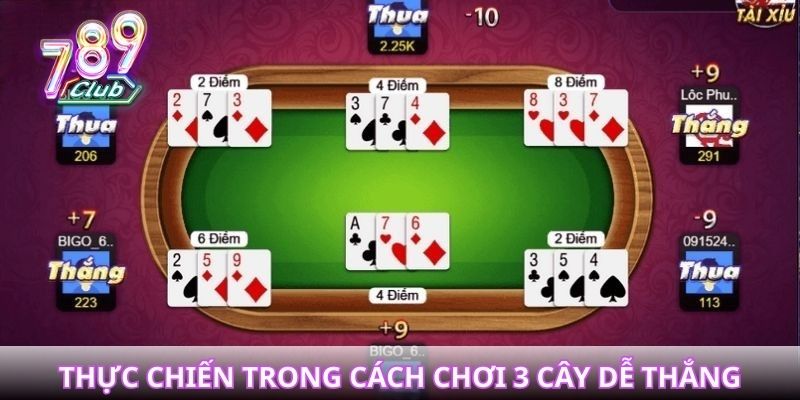 Bí quyết chơi thực chiến trong cách chơi 3 cây dễ thắng tại 789club